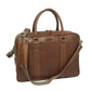 Old Angler Chestnut Brown Soft Calfskin Leather Briefcase