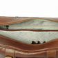 Old Angler Chestnut Brown Soft Calfskin Leather Briefcase