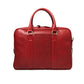 Old Angler Red Soft Calfskin Leather Briefcase