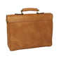 Old Angler Gold Full Grain Leather Briefcase