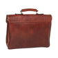 Old Angler Brown Full Grain Leather Briefcase