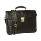 Old Angler Espresso Brown Full Grain Leather Briefcase