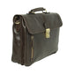 Old Angler Espresso Brown Full Grain Leather Briefcase