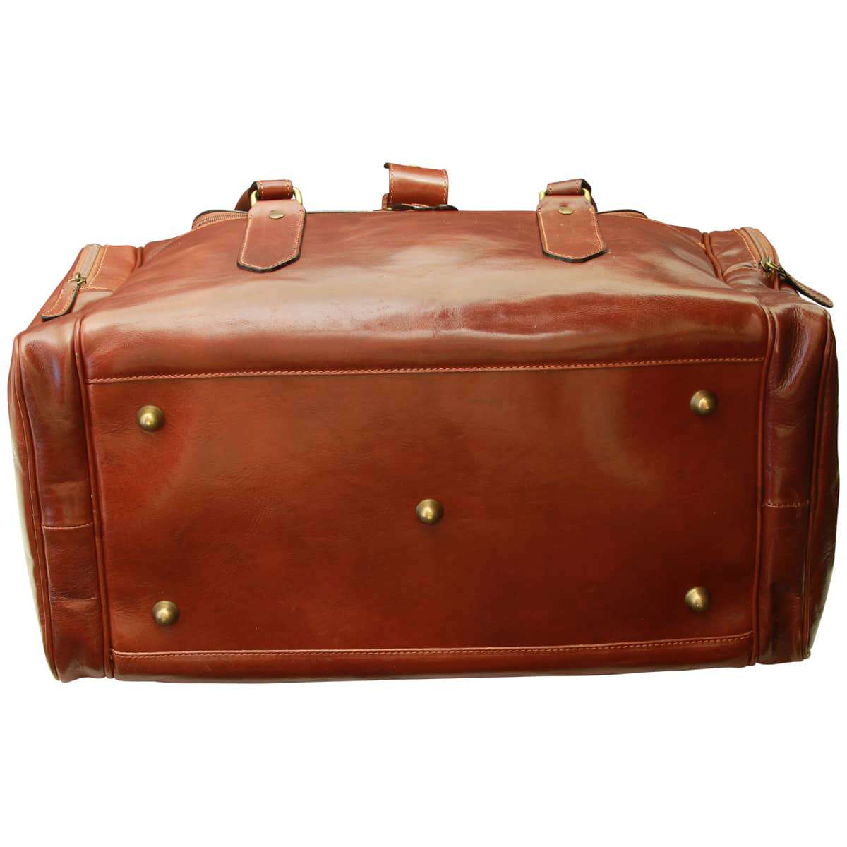 Old Angler Arno Brown Leather Travel Bag