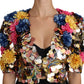 Dolce & Gabbana Enchanted Sicily Crystal-Embellished Short Jacket