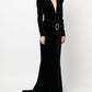 Alessandra Rich Black Dress Long