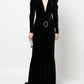 Alessandra Rich Black Dress Long