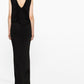 Saint Laurent Black Sleeveless Long Dress