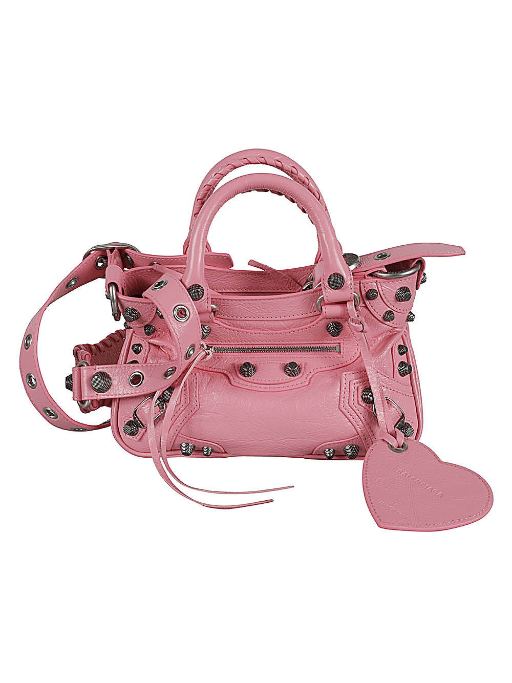 Balenciaga Neo Pink Embellished Handbag