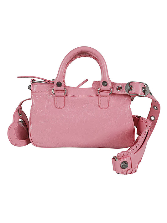 Balenciaga Neo Pink Embellished Handbag