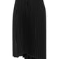 Saint Laurent Black Asymmetrical Pleated Skirt