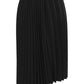 Saint Laurent Black Asymmetrical Pleated Skirt