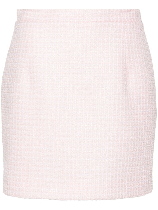 Alessandra Rich Pink Tweed Skirt