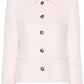 Alessandra Rich Powder Pink Tweed Check Jacket