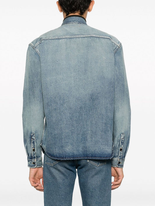 Saint Laurent Light Blue Denim Shirt