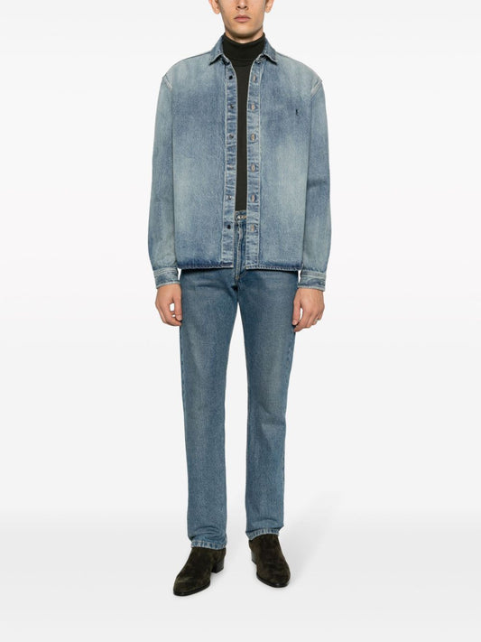 Saint Laurent Light Blue Denim Shirt