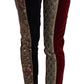 Dolce & Gabbana Multicolor Jacquard Cropped Tapered Pants