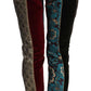 Dolce & Gabbana Multicolor Jacquard Cropped Tapered Pants