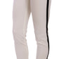 Dolce & Gabbana White Side Stripe Cropped Skinny Pants