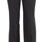 BENCIVENGA Black Striped Cotton Sretch Dress Trousers Pants