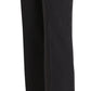 BENCIVENGA Black Striped Cotton Sretch Dress Trousers Pants