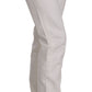 Dondup White Cotton Stretch Skinny Casual Denim Pants Jeans