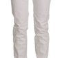 Dondup White Cotton Stretch Skinny Casual Denim Pants Jeans