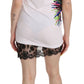 Dsquared² White Printed Crew Neck Sleeveless Bodycon Mini Dress