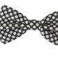 Dolce & Gabbana Men Black White Circles Adjustable Neck Papillon Bow Tie