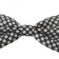 Dolce & Gabbana Men Black White Circles Adjustable Neck Papillon Bow Tie