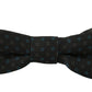 Dolce & Gabbana Men Gray Pattern Silk Adjustable Neck Papillon Bow Tie