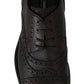 Dolce & Gabbana Brown Leather Brogue Derby Dress Shoes