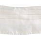 Dolce & Gabbana White Men Waist Belt 100% Silk Cummerbund