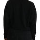 Dolce & Gabbana Black Button Embellished Cardigan Sweater