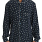 Dolce & Gabbana Blue Skull Print Silk Top Sleepwear Shirt