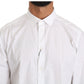 Dolce & Gabbana White Cotton Long Sleeve Top Shirt