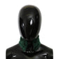 Dolce & Gabbana Green Fur Neck Collar Wrap Lambskin Scarf