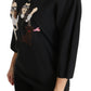 Dolce & Gabbana Black #dgfamily Top T-shirt Silk Blouse