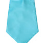 Dolce & Gabbana Light Blue Wide Mens Necktie Accessory 100% Silk Tie