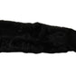 Dolce & Gabbana Black Elbow Length Mitten Suede Fur Gloves