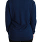 Dolce & Gabbana Blue Button Cardigan Virgin Wool Sweater