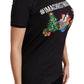 Dolce & Gabbana Black #ImAChristmasTree Crewneck Top T-shirt