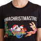 Dolce & Gabbana Black #ImAChristmasTree Crewneck Top T-shirt