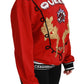 Dolce & Gabbana Red Queen Sequined Love Pullover Sweater