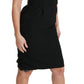 Dolce & Gabbana Black Sheath Stretch Dress