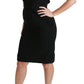 Dolce & Gabbana Black Sheath Stretch Dress