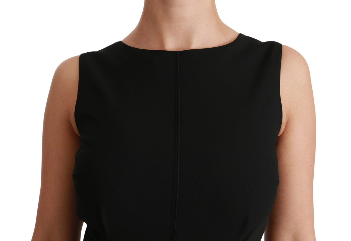 Dolce & Gabbana Black Sheath Stretch Dress