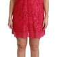 Dolce & Gabbana Shocking Pink Lace Dress