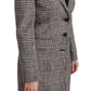 Dolce & Gabbana Elegant Multicolor Checked Knee-Length Jacket Coat