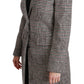 Dolce & Gabbana Elegant Multicolor Checked Knee-Length Jacket Coat